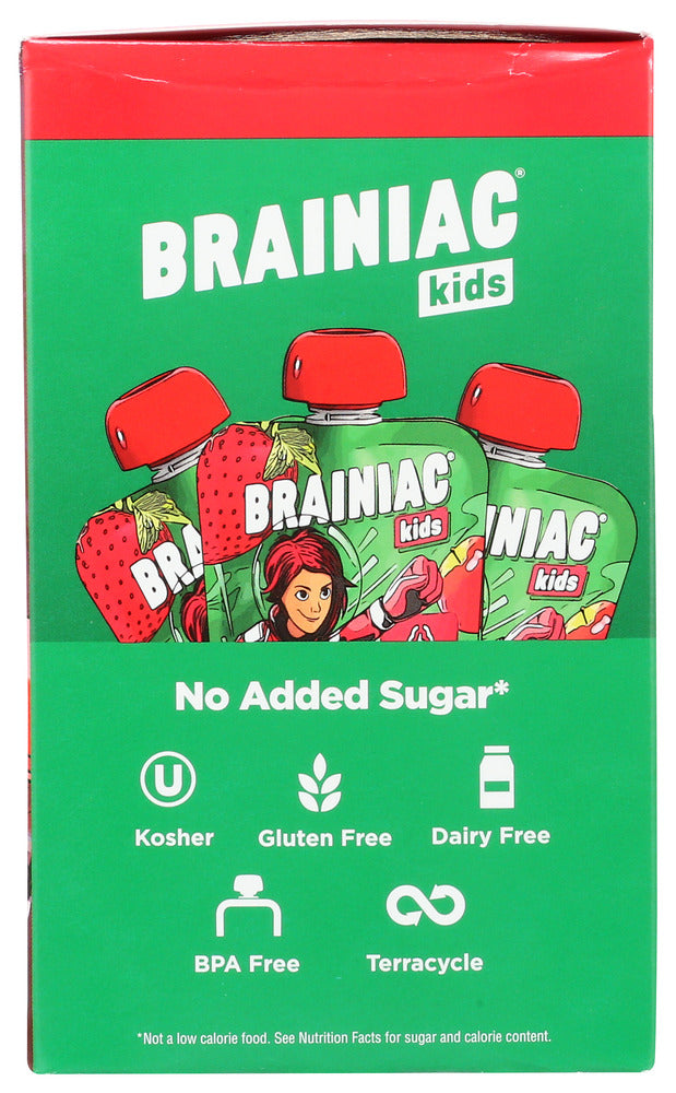 Brainiac: Strawberry Applesauce Smart Squeezers 10 Pc, 32 Oz