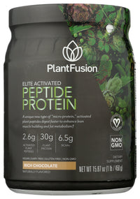 Plantfusion: Elite Activated Peptide Protein Rich Chocolate, 15.87 Oz