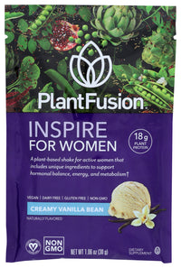 Plantfusion: Inspire For Women Creamy Vanilla Bean Packet, 1.06 Oz