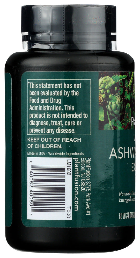 Plantfusion: Ashwagandha 500Mg, 60 Vc