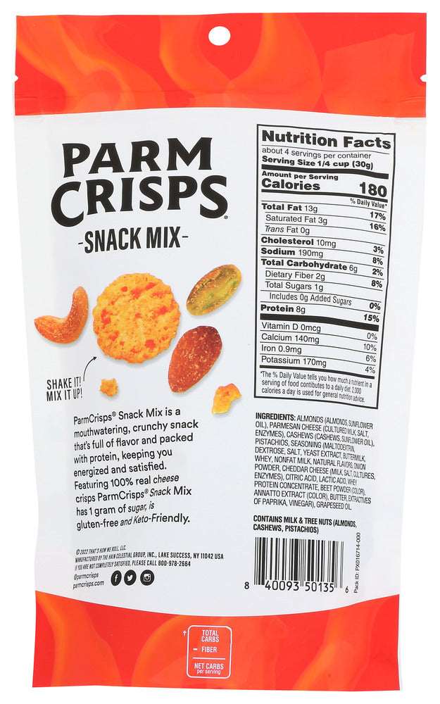 Parm Crisps: Screamin Hot Snack Mix, 4 Oz