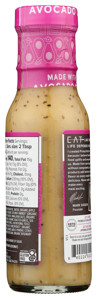 Primal Kitchen: Plant Based Caesar Dressing, 8 Oz