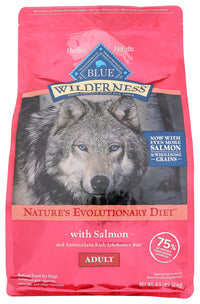 Blue Buffalo: Dog Food Adlt Slmn Wldrn, 4.5 Lb