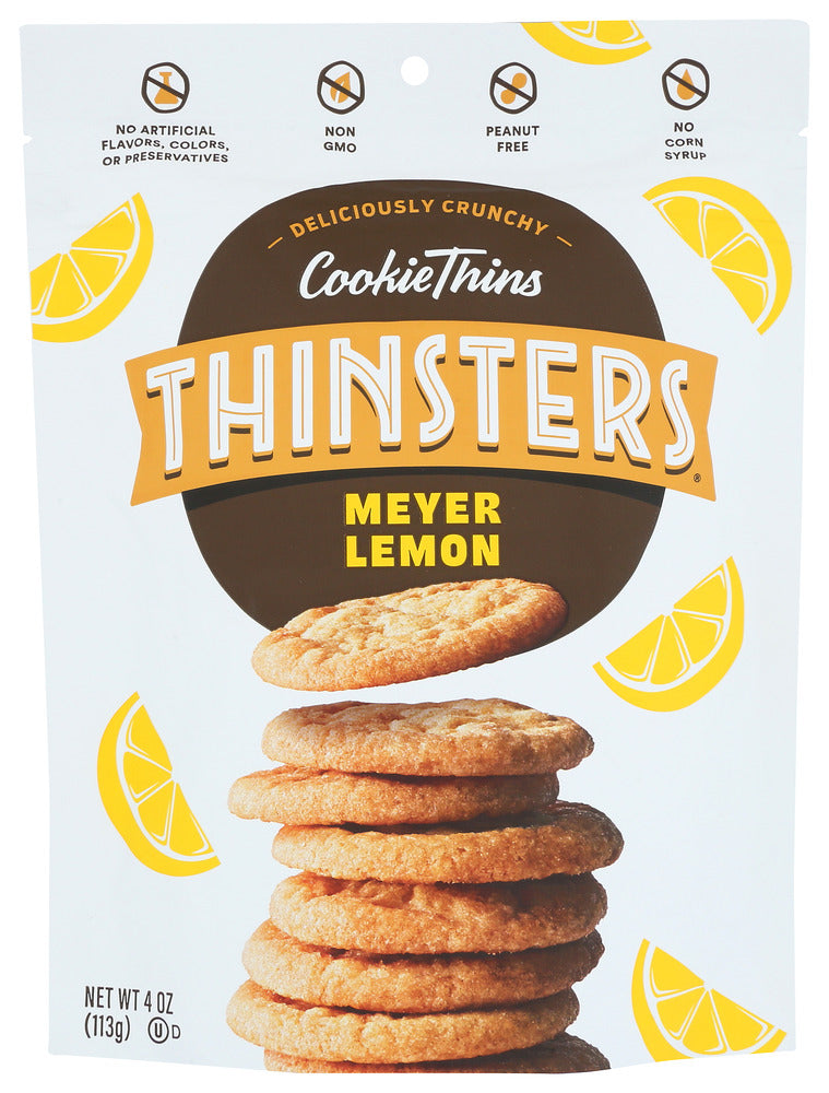 Thinsters: Meyer Lemon Cookie Thins, 4 Oz