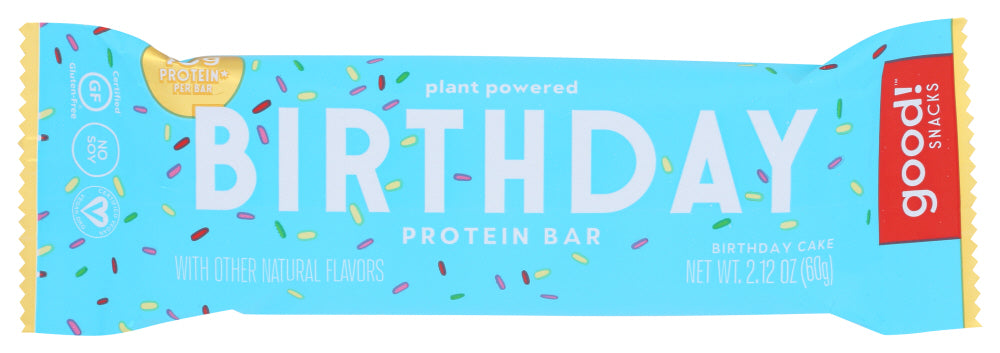 Good Snacks: Birthday Cake Protein Bar, 2.12 Oz