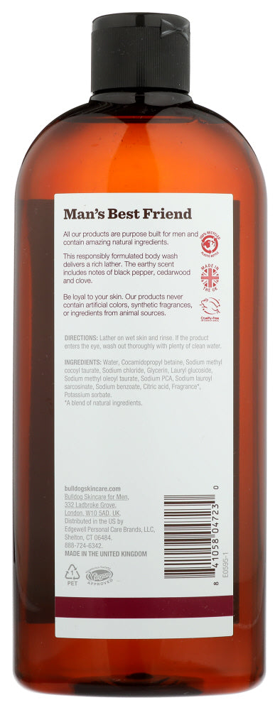 Bulldog: Vetiver Black Pepper Body Wash, 16.9 Fo