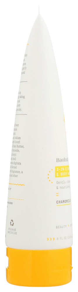 Alaffia: Baobab Baby Chamomile 2In1 Shampoo & Body Wash, 8 Fo