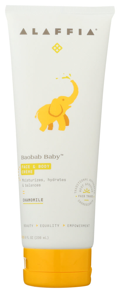 Alaffia: Baobab Baby Face Body Creme Chamomile, 8 Fo