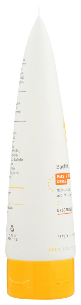 Alaffia: Baobab Baby Face Body Creme Unscented, 8 Fo