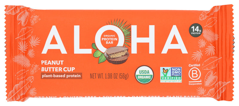 Aloha: Organic Peanut Butter Cup Protein Bar, 1.98 Oz