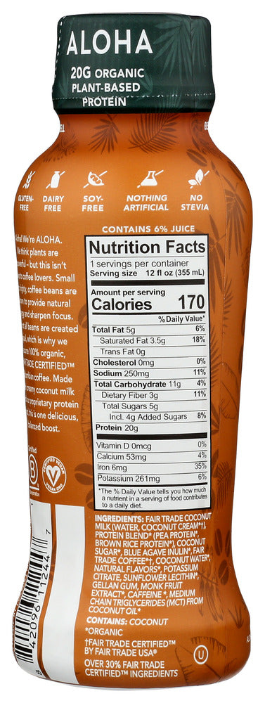 Aloha: Protein Rtd Coffee, 12.3 Fo