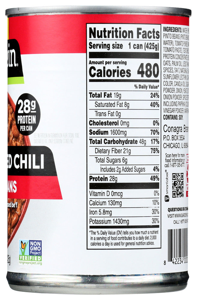 Gardein: Chili Plant Based With Beans, 15 Oz