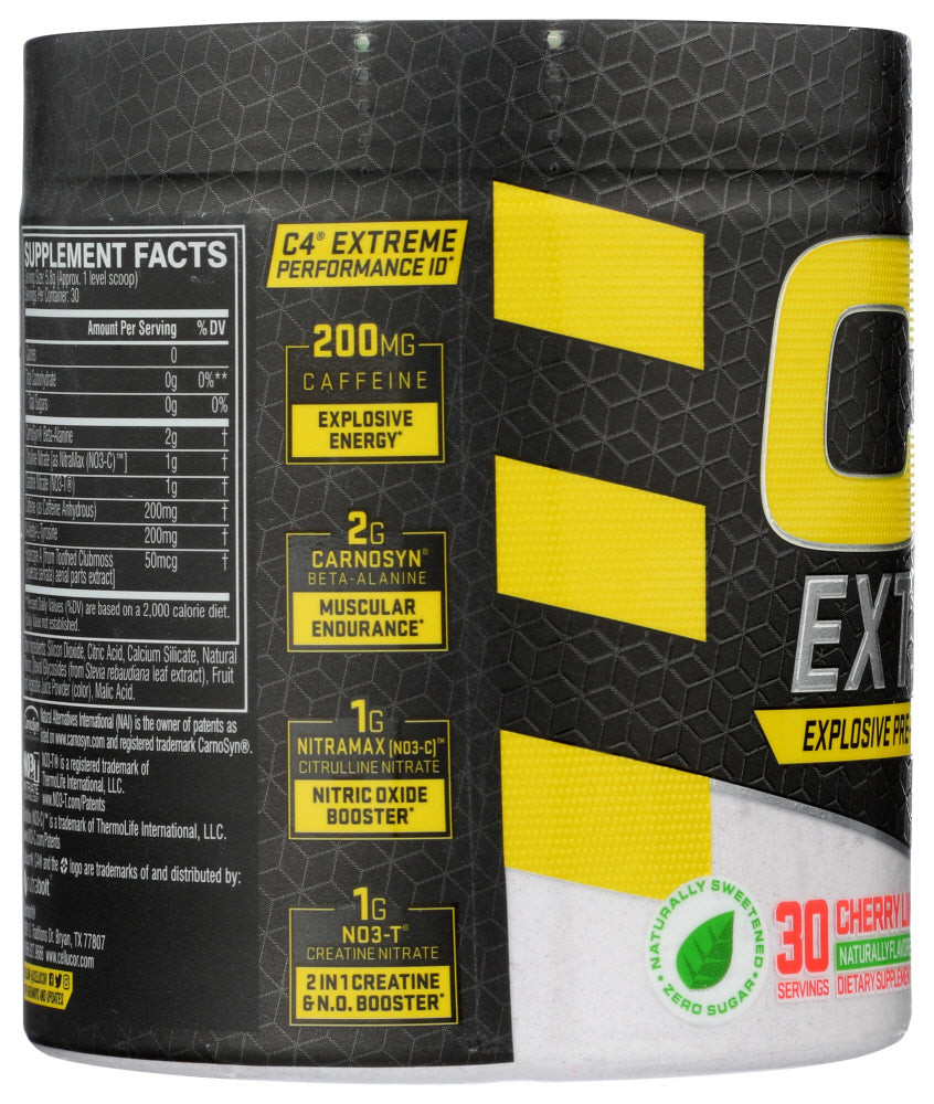 Cellucor: C4 Extreme Natural Zero Cherry Limeade, 6.14 Oz