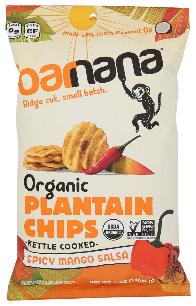 Barnana: Chip Plntn Spcy Mngo Org, 5 Oz