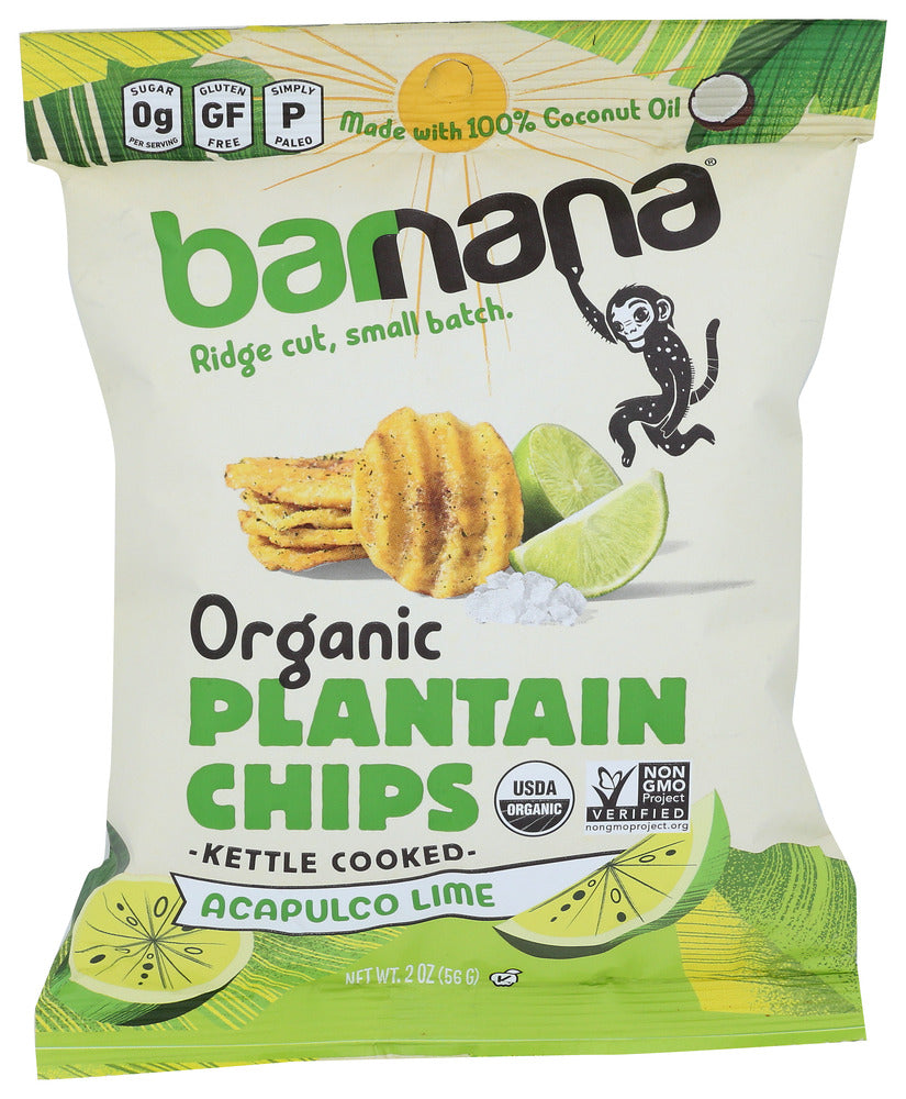 Barnana: Acapulco Lime Plantain Chips, 2 Oz