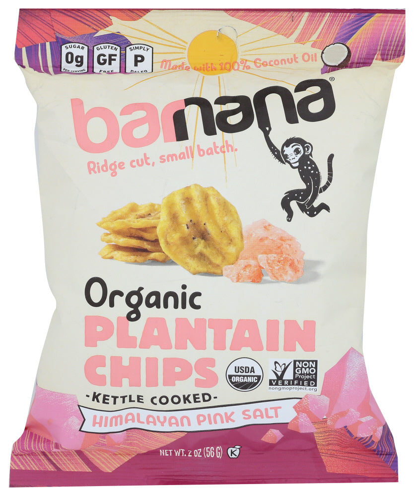 Barnana: Himalayan Pink Salt Plantain Chips, 2 Oz