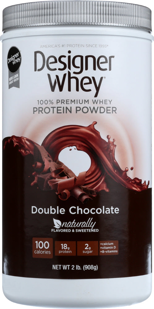 Designer Protein Whey: Double Chocolate Protein Powder, 2 Lb