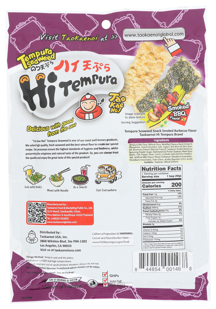 Taokaenoi Usa: Seaweed Tempura Bbq, 1.41 Oz