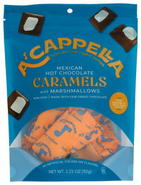 A Capella: Mexican Hot Chocolate Caramels With Marshmallows, 3.25 Oz