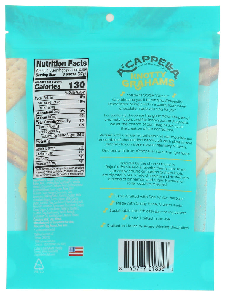 A Capella: Cinnamon Churro Knotty Grahams, 4.5 Oz