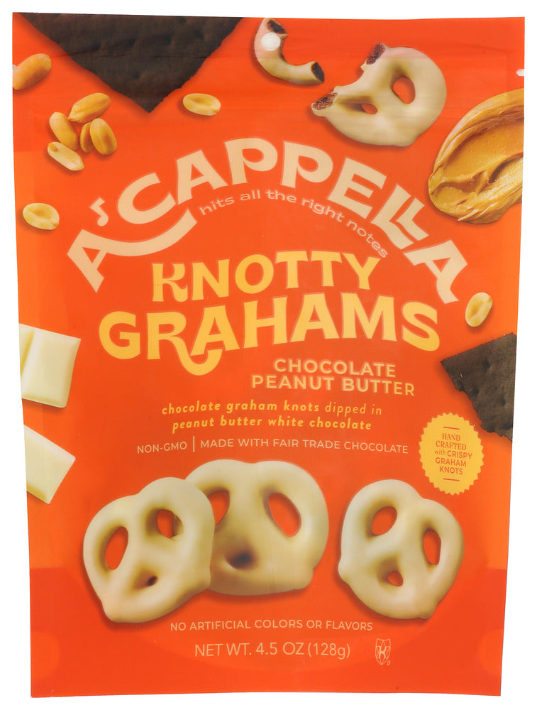 A Capella: Chocolate Peanut Butter Knotty Grahams, 4.5 Oz