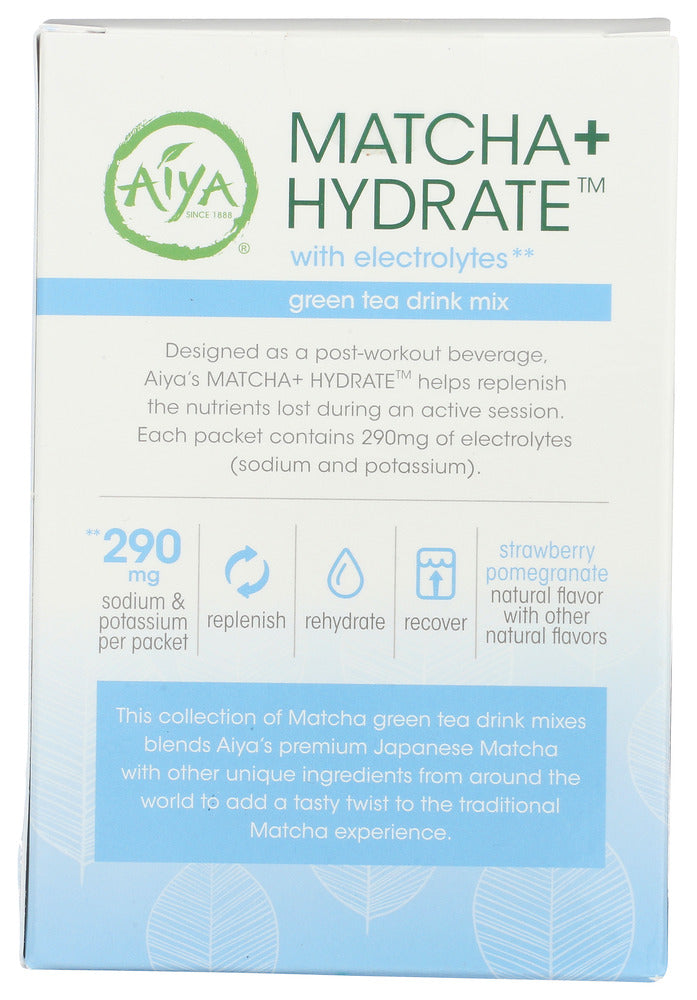 Aiya: Matcha Plus Hydrate Tea, 3.44 Oz