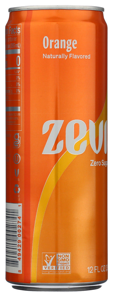 Zevia: Orange Soda, 12 Fo