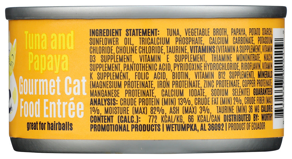 Birdie & Louie: Tuna And Papaya Wet Cat Food Gourmet Entrees, 3 Oz