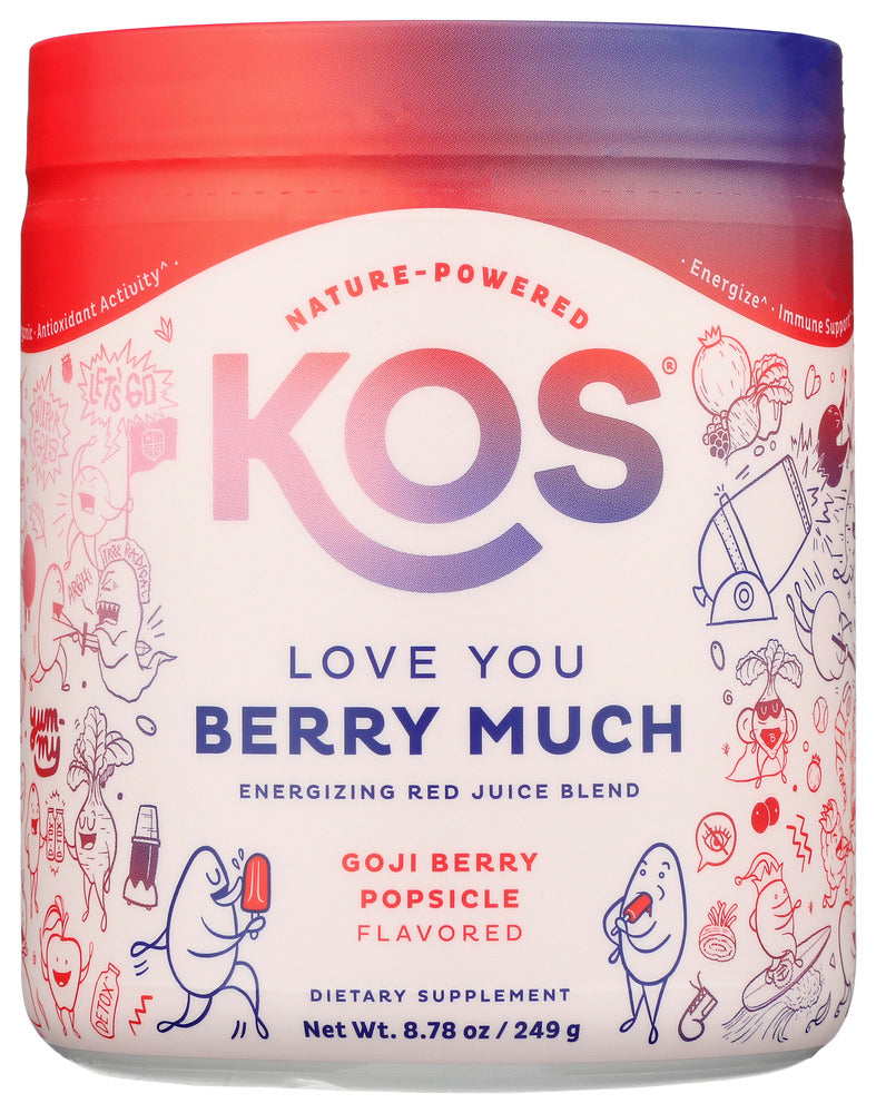 Kos: Goji Berry Popsicle Energizing Red Juice Blend, 8.78 Oz