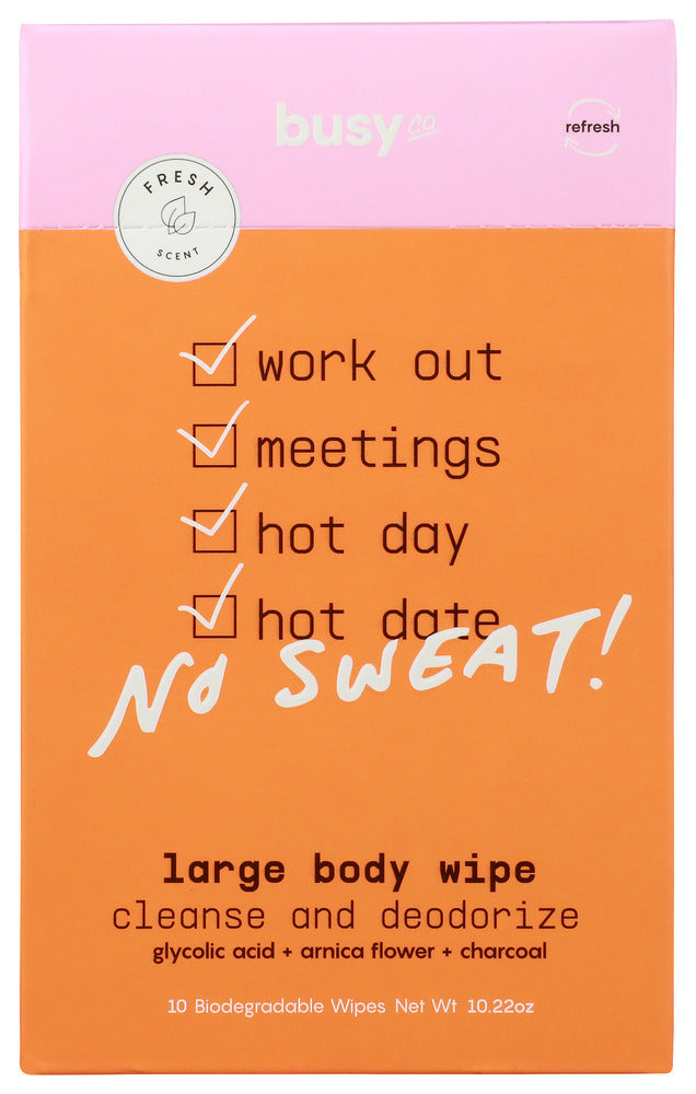 Busy Co: Wipes Body Xl, 10 Pc