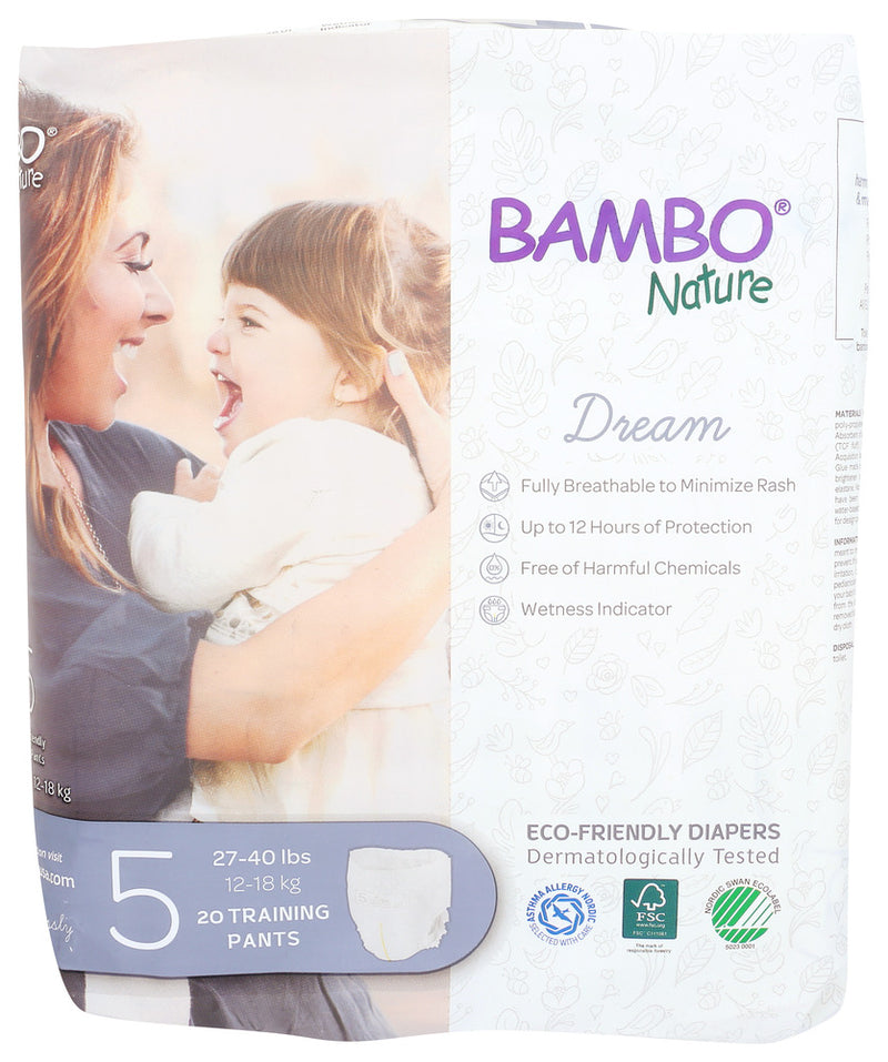 Bambo Nature: Dream Training Pants Size 5, 20 Pk