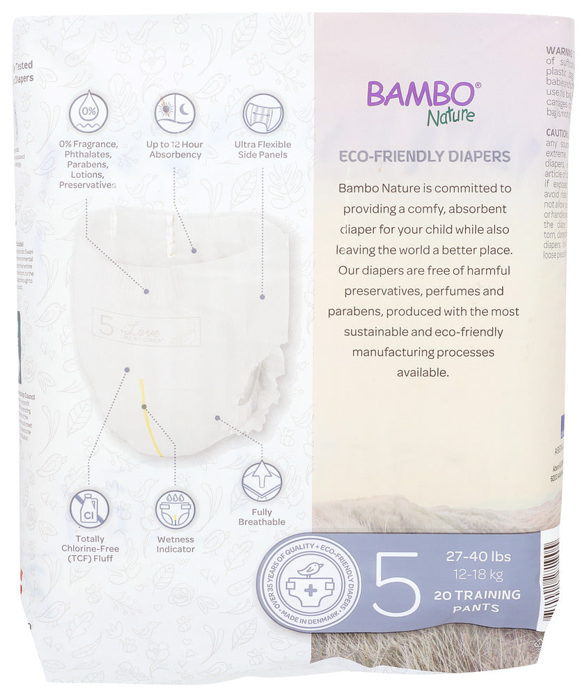 Bambo Nature: Dream Training Pants Size 5, 20 Pk