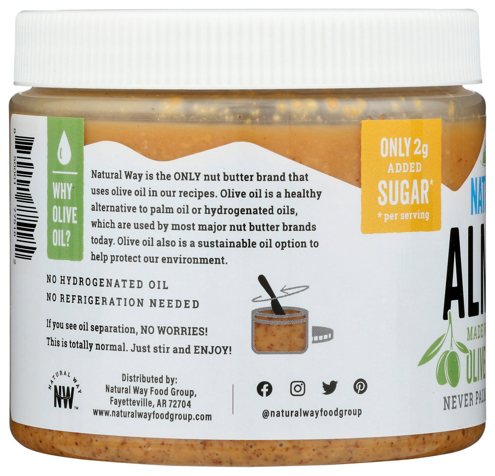 Natural Way: Almond Butter Oo Honey, 16 Oz