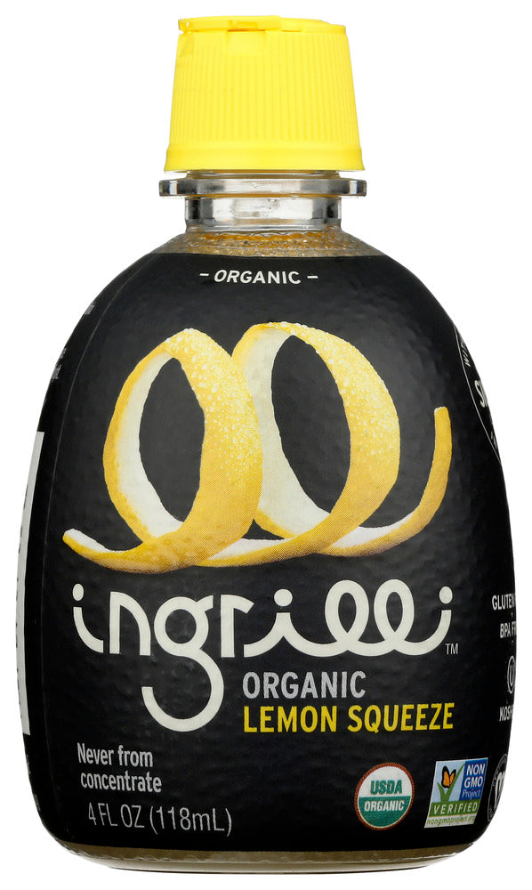 Ingrilli: Organic Lemon Squeeze Juice, 4 Fo