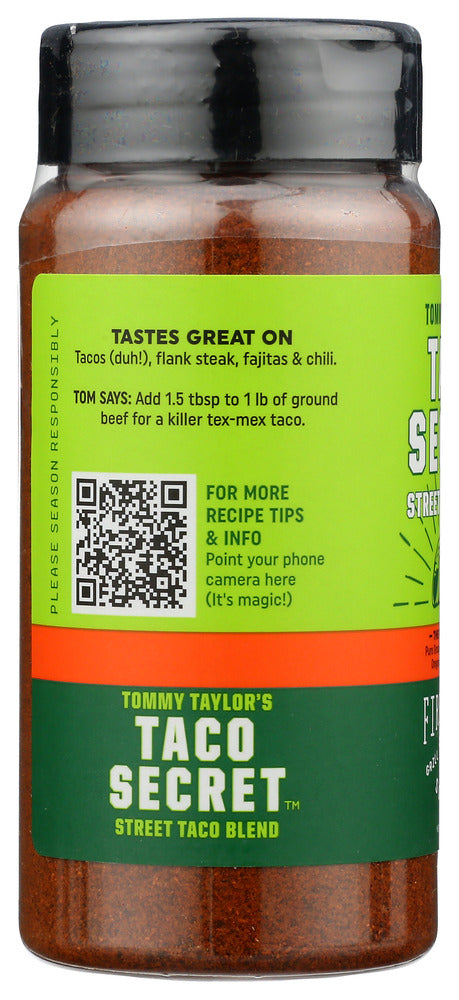 Fire And Smoke: Taco Secret Street Taco Blend Seasoning, 10 Oz