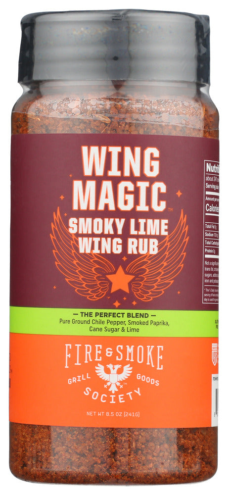 Fire And Smoke: Rub Wing Wing Magic, 10 Oz