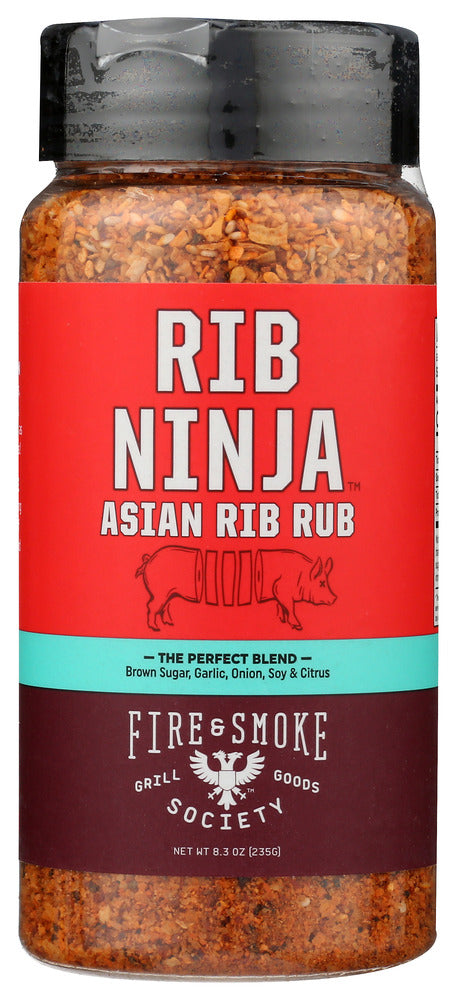 Fire And Smoke: Rub Rib Rib Ninja, 10 Oz