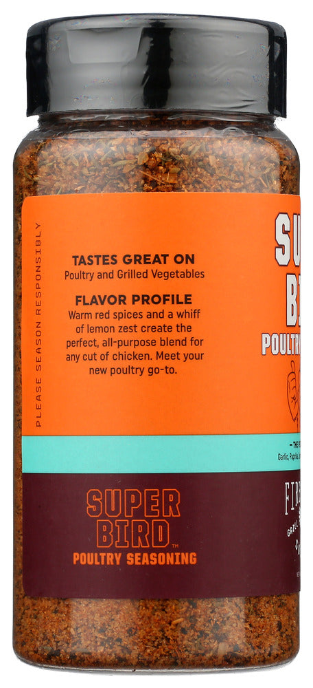 Fire And Smoke: Rub Spice Super Bird, 10 Oz