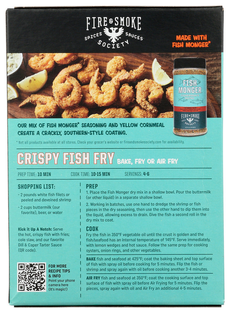 Fire And Smoke: Coating Crspy Fish Monger, 4.5 Oz