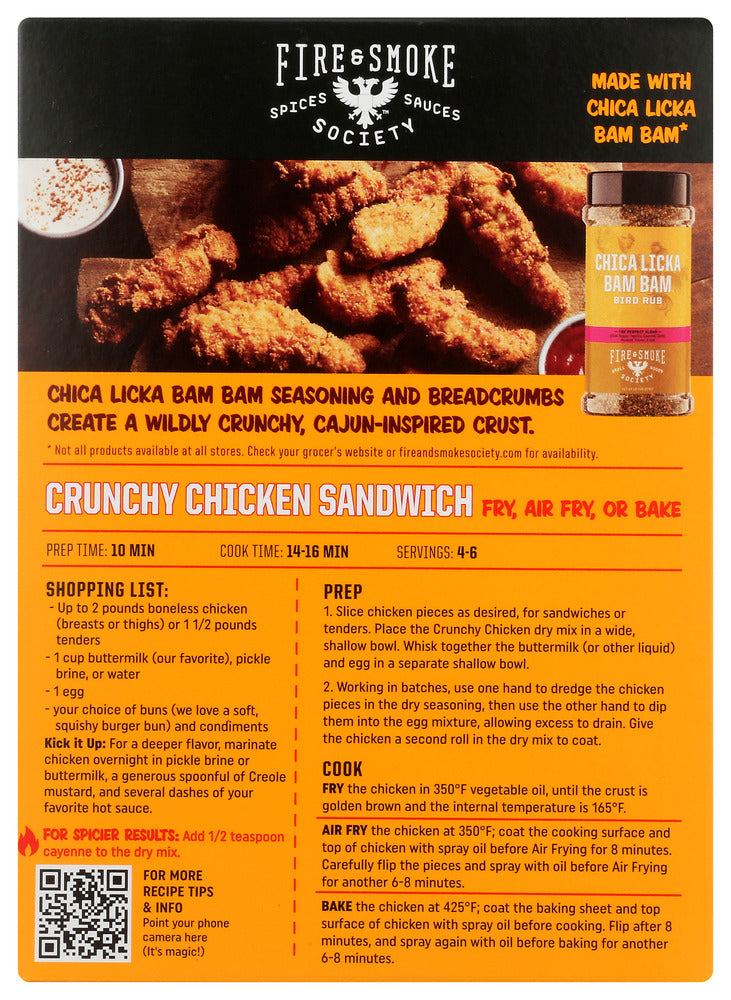 Fire And Smoke: Coating Crspy Crnchy Chik, 4.5 Oz