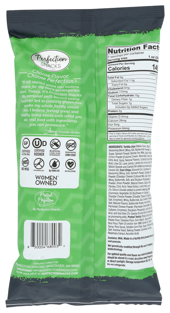 Perfection Snacks: Guacamole Ranch Snack Mix Gluten Free, 7 Oz