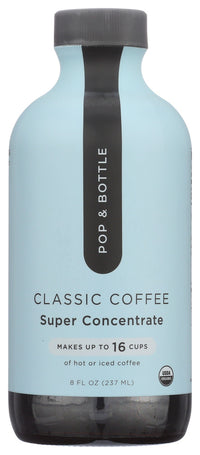 Pop And Bottle: Classic Coffee Super Concentrate, 8 Fo