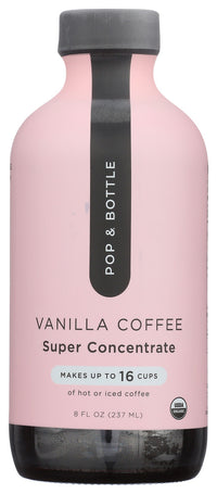 Pop And Bottle: Vanilla Coffee Super Concentrate, 8 Fo