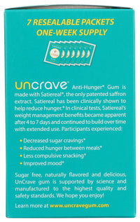 Uncrave: Gum Anti Hunger Mint 7Pk, 14 Pc