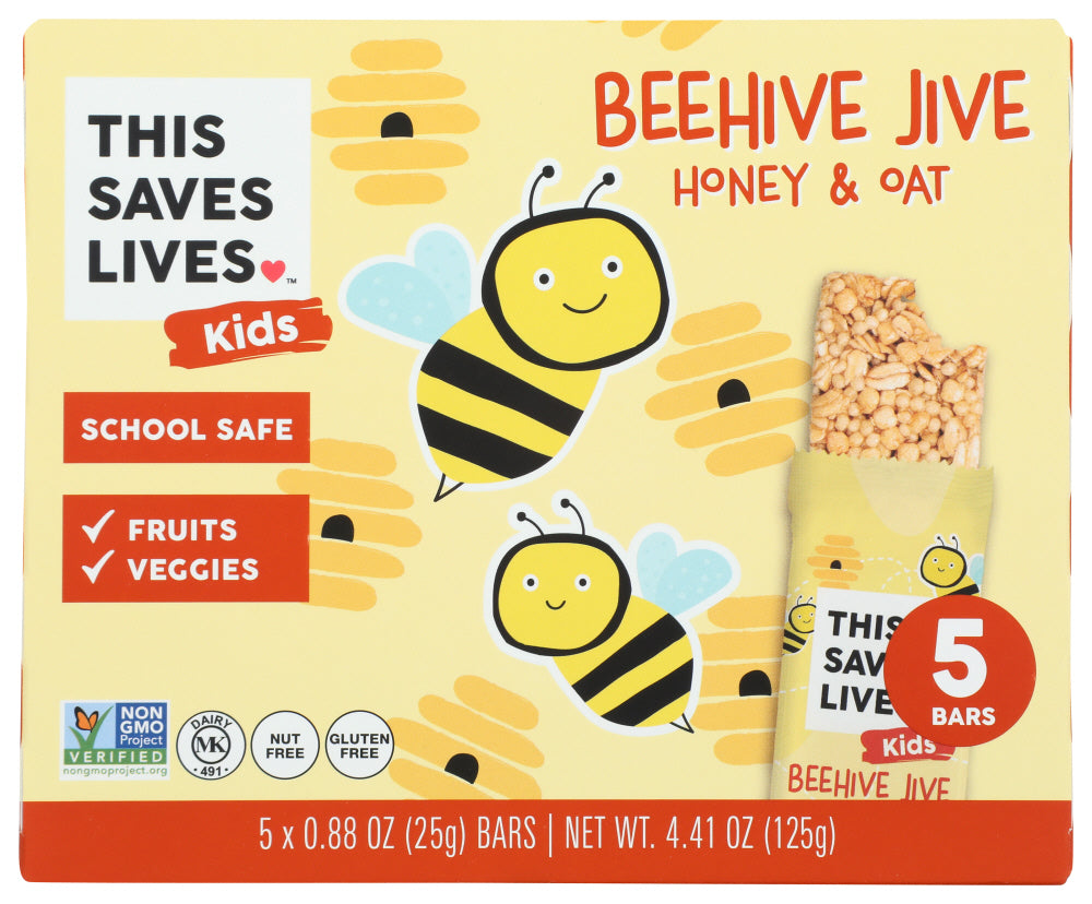 This Saves Lives: Beehive Jive Honey Oat Bar, 4.41 Oz