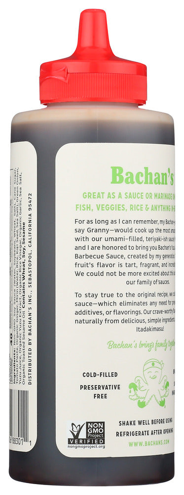 Bachans: Sauce Bbq Yuzu Japanese, 17 Oz