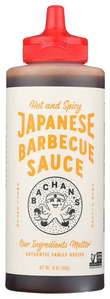 Bachans: Sauce Bbq Hot Spicy, 16 Oz