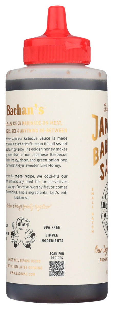 Bachans: Sweet Honey Japanese Barbecue Sauce, 17 Oz