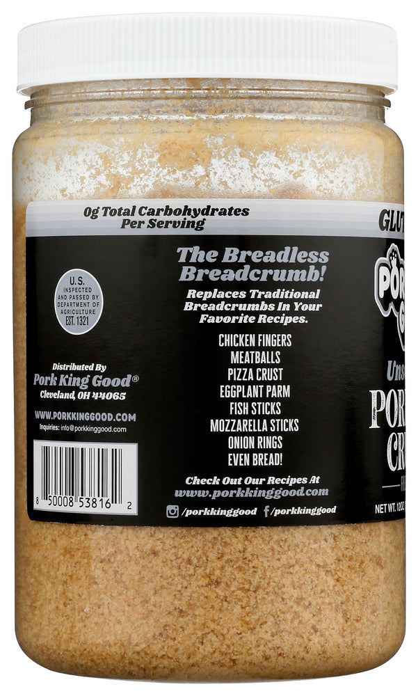 Pork King Good: Pork Rind Crumbs Unseasd, 12 Oz