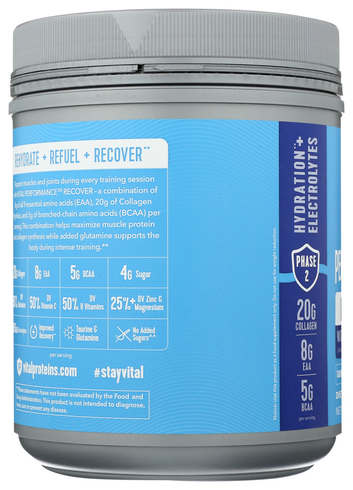 Vital Proteins: Vital Performance Recover Watermelon Blueberry, 28.3 Oz